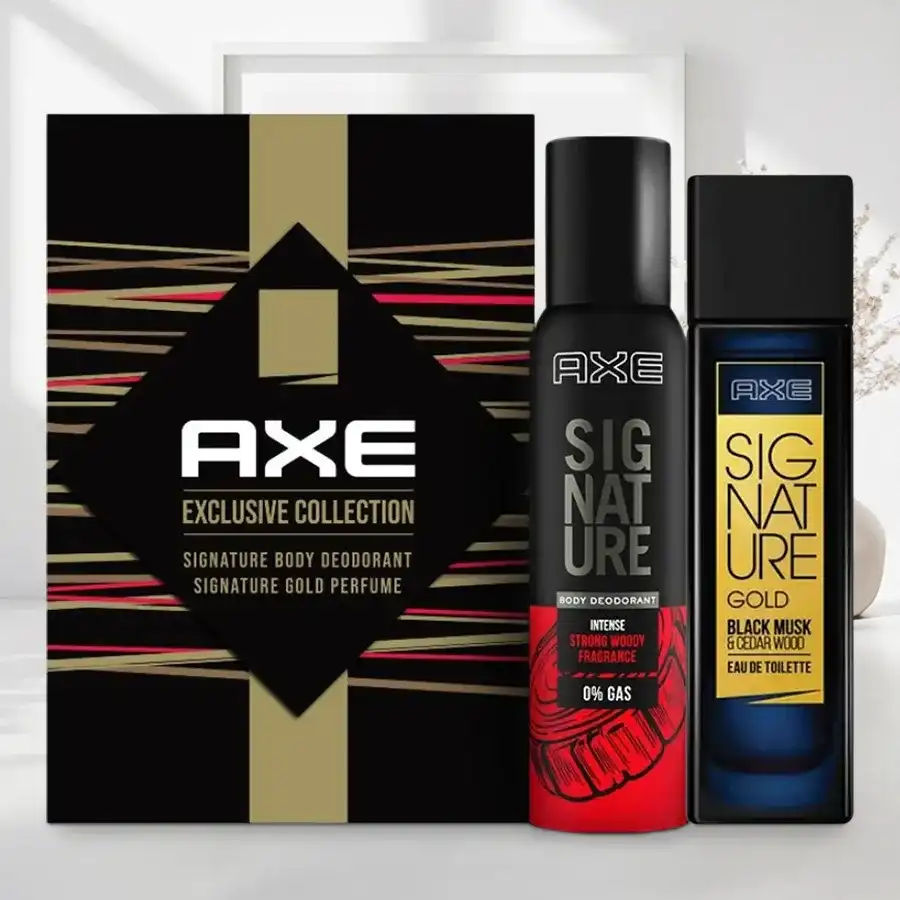Aroma Magic with Axe Fragrance Collection featuring sandalwood and vanilla scents in a stylish duo pack.