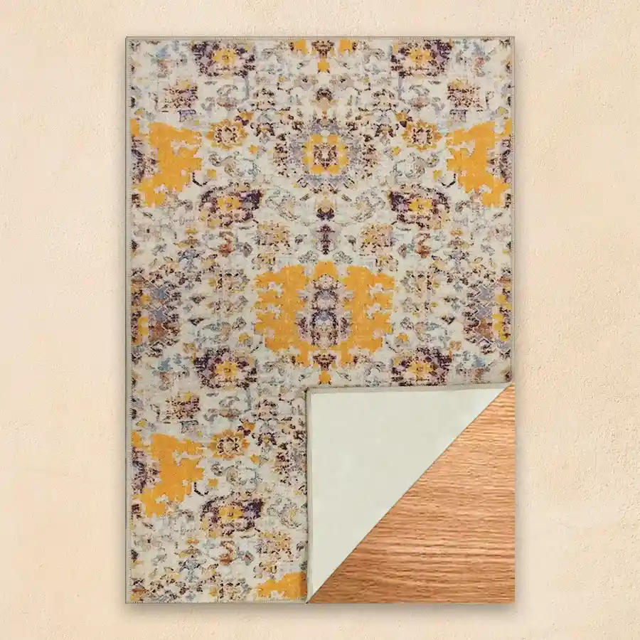 Vintage Persian Carpet Runner Rug featuring a multicolor floral design, perfect for enhancing home decor.