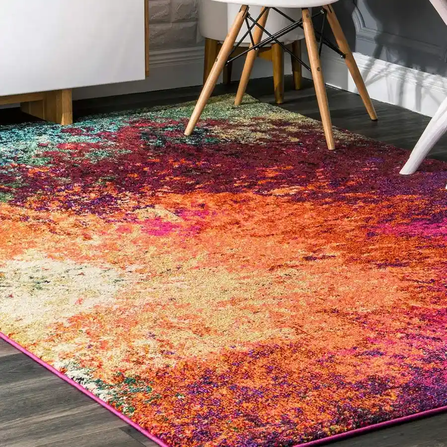 Vintage Persian Carpet Rug Runner, multicolor, 3x5 ft, antiskid.