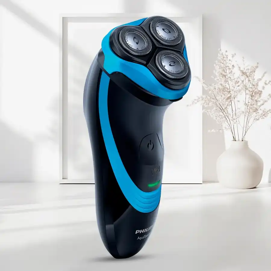 Philips Electric Shaver for Men featuring a sleek design and advanced grooming technology.