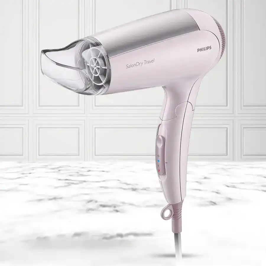 Chic Philips Hair Dryer for Women with foldable handle and customizable settings.