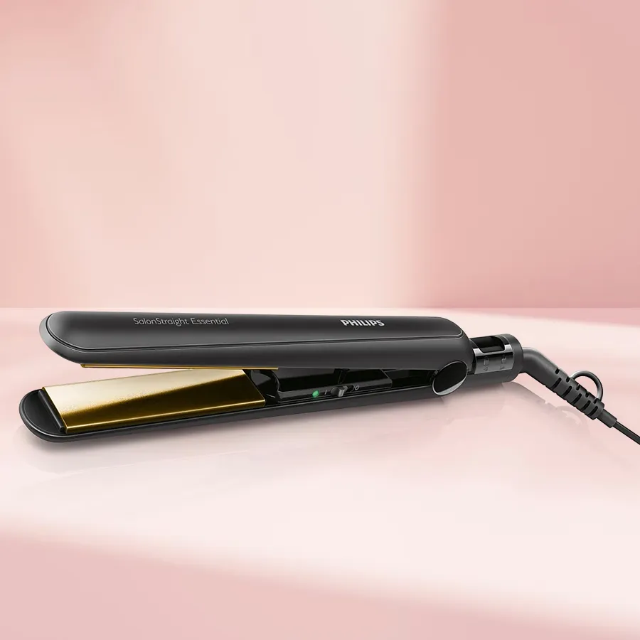 Philips Mesmerizing Hair Straightener designed for women's effortless styling with quick heat-up, ceramic plates, and a swivel cord for easy use.