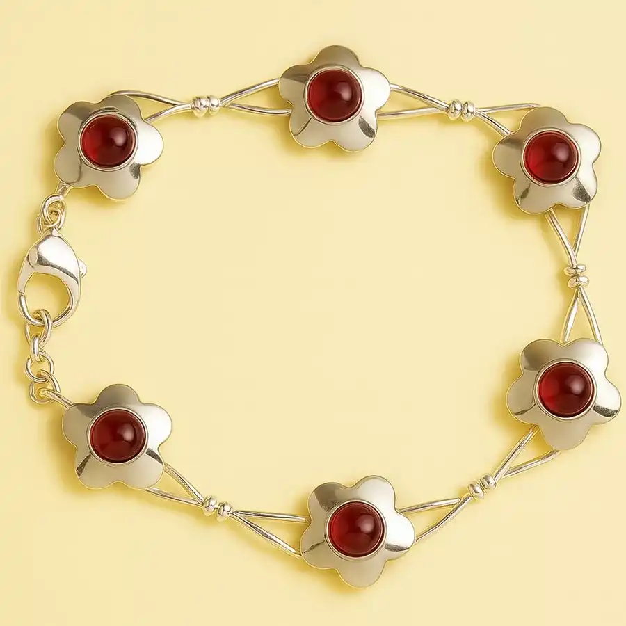 Elegant Sterling Silver Bracelet designed for versatile styling.