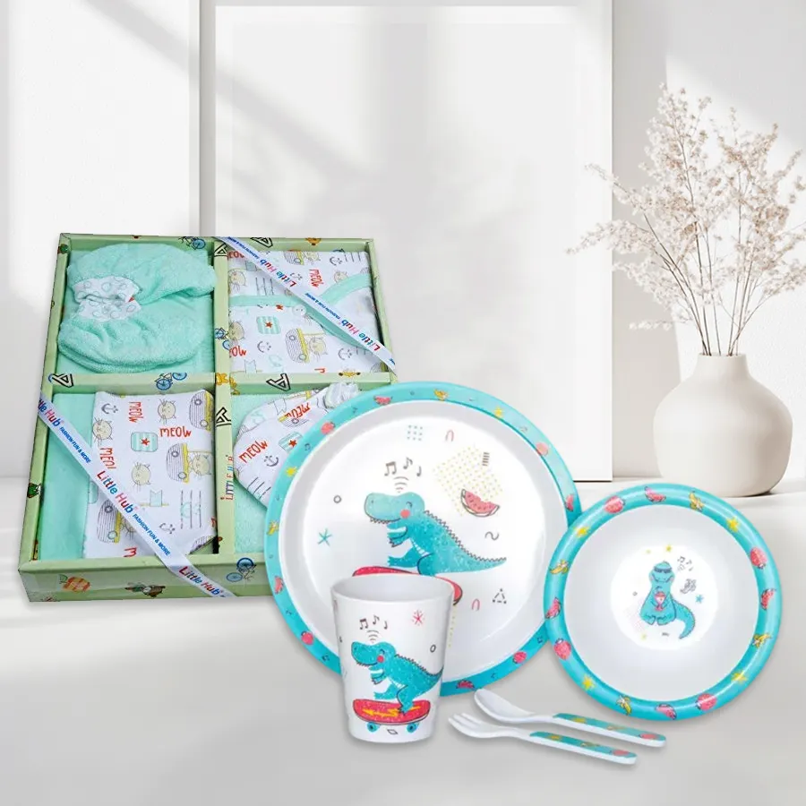Jungle Joy New Born Clothing and Feeding Set for Kids