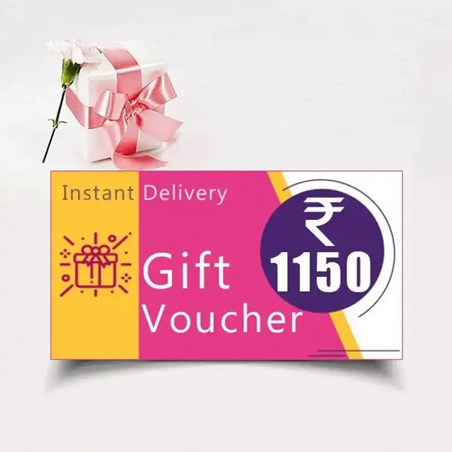 INR 1150 Gifts-to-India E Voucher perfect for gifting.