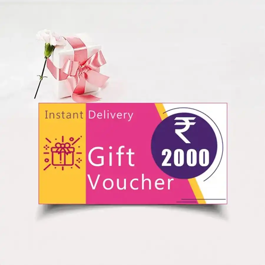 INR 2000 E-Gift Card from Gifts-To-India delivered via email.