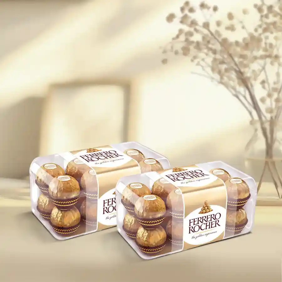 Luxurious 32-piece Ferrero Rocher chocolates gift box, perfect for appreciation and celebration.