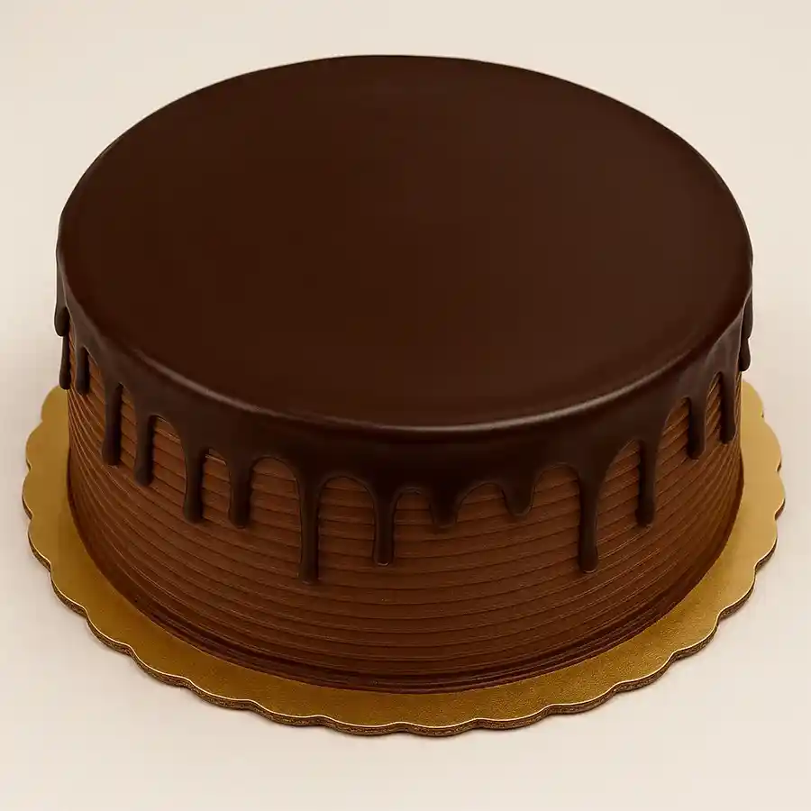 A beautifully presented 500g Cookie Jars Dark Chocolate Cake, perfect for gifting in Kolkata.