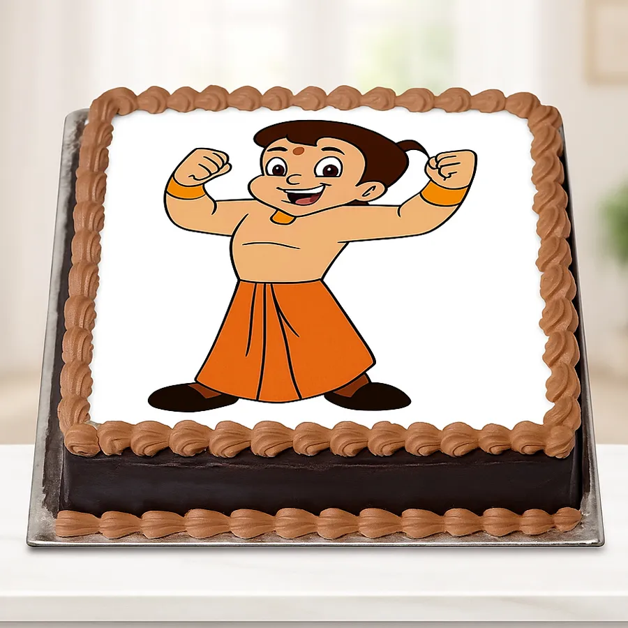 A vibrant 5.5 lbs Chota Bheem Cake designed to bring joy to children's celebrations.