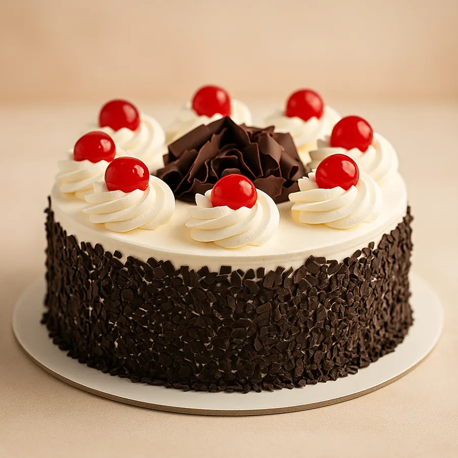Irresistible 2.2 lbs Black Forest Cake from 3/4 Star Bakery, featuring layers of chocolate, cream, and cherries for an indulgent experience.