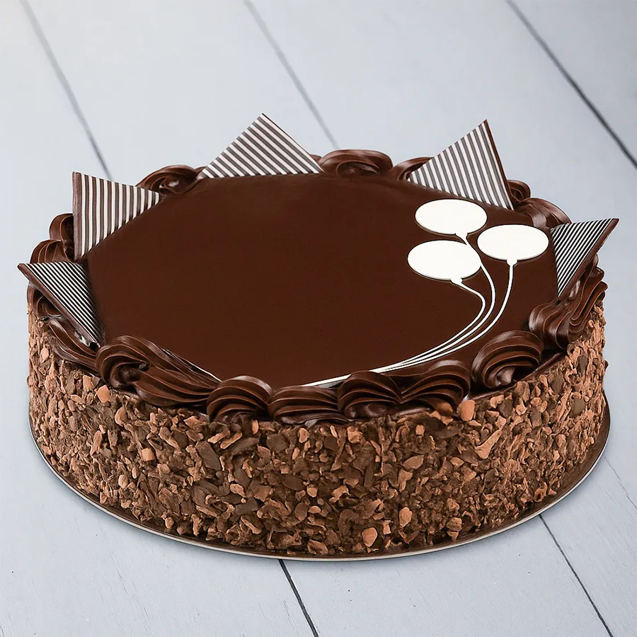 A luscious 4.4 lbs chocolate cake from 3/4 Star Bakery, perfect for sharing special moments with loved ones.