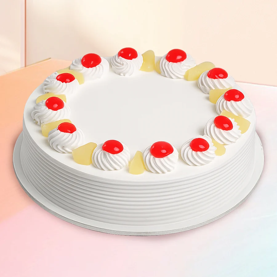 Bakery fresh 1 lb vanilla cake for anniversaries, symbolizing joy and celebration.