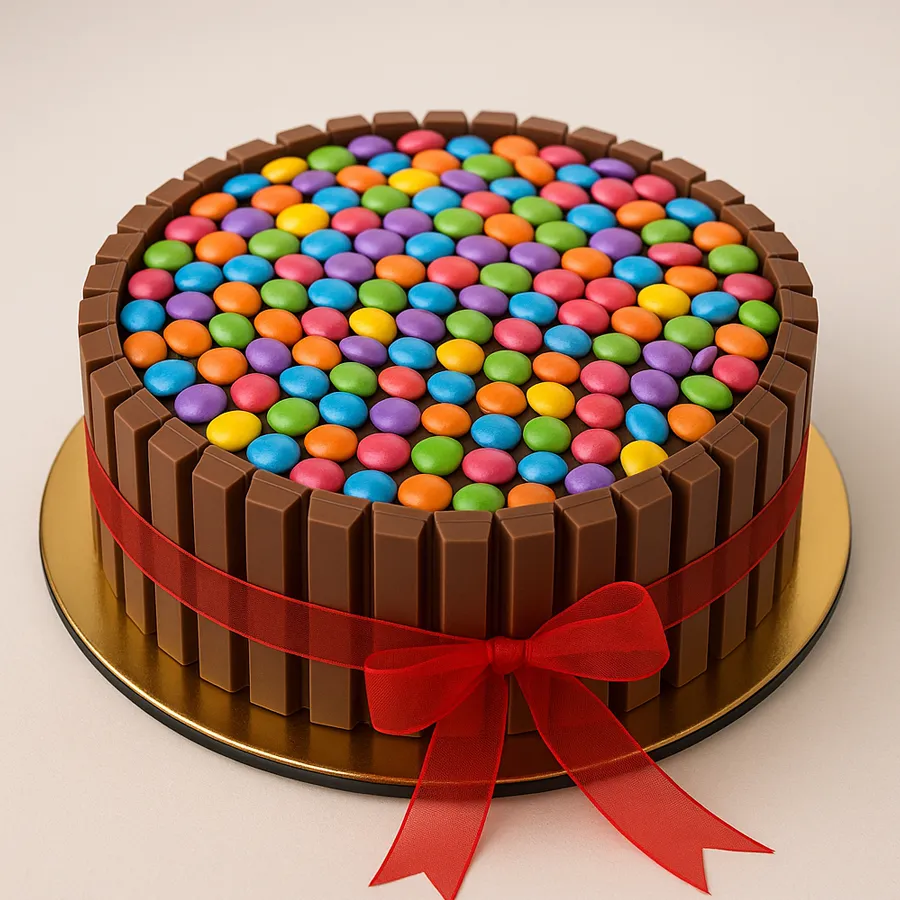 Tempting 1 kg Kitkat Chocolate Cake, ideal for celebrations and expressing love.