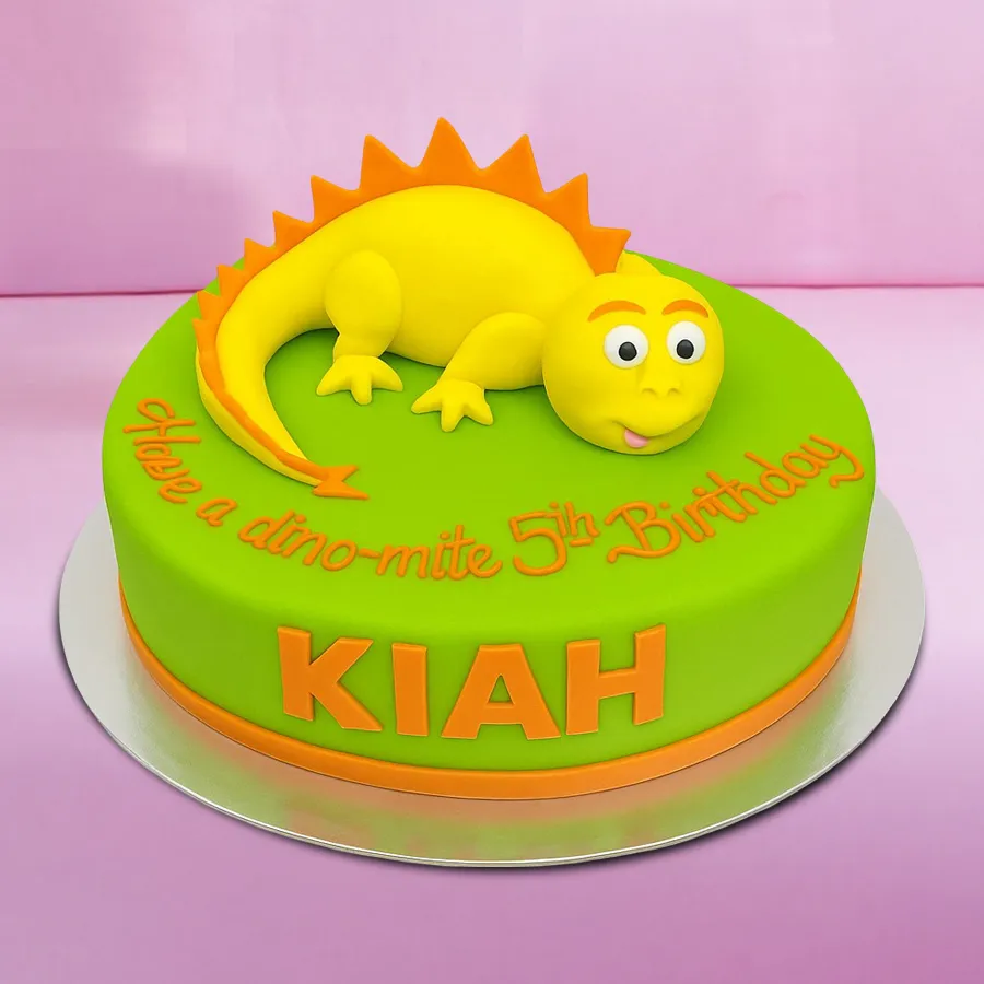 Dino-Mite Kids Birthday Cake, a colorful and playful cake design perfect for children's celebrations.