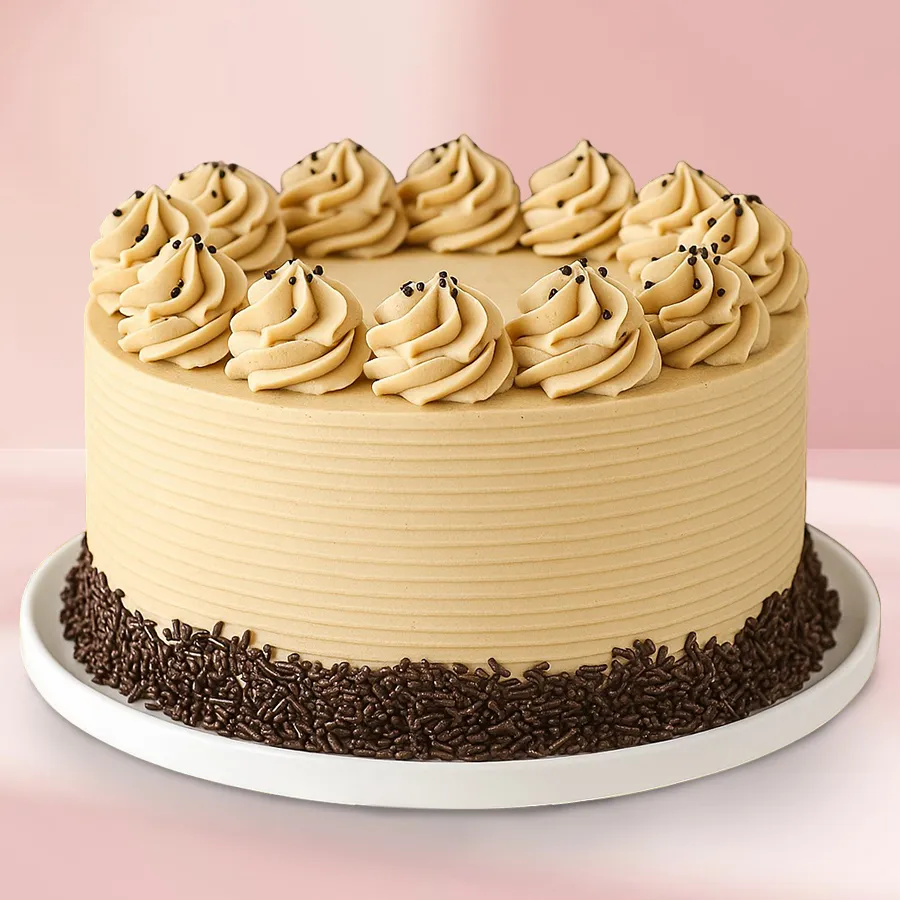 A delectable 1/2 kg Coffee Cake, perfect for sharing with loved ones.
