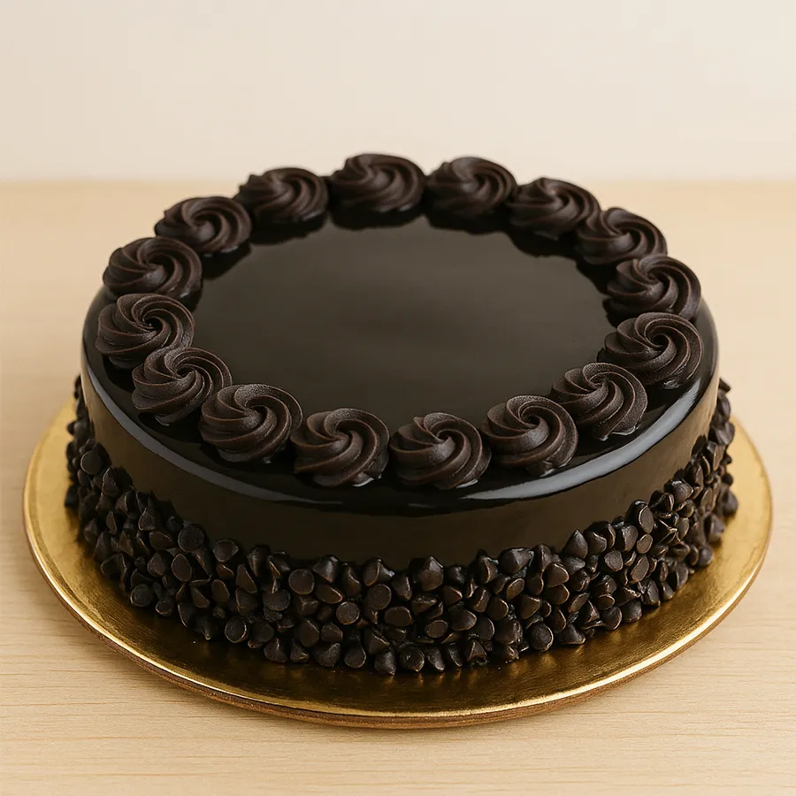 Half-kilo Dark Chocochips Cake, rich and decadent, perfect for gifts.