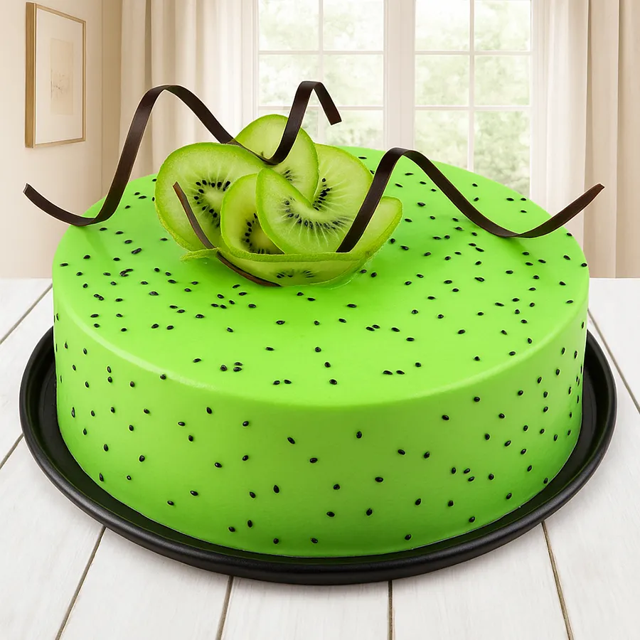 A delicious 1/2 kg Kiwi Cake, ideal for sharing and gifting, full of tropical flavor and warmth.