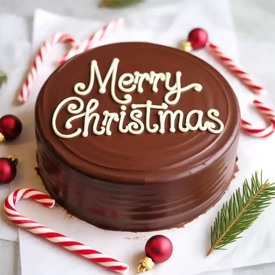 A delightful 1 lb chocolate-coated cake, perfect for Christmas gifting and celebrating with loved ones.