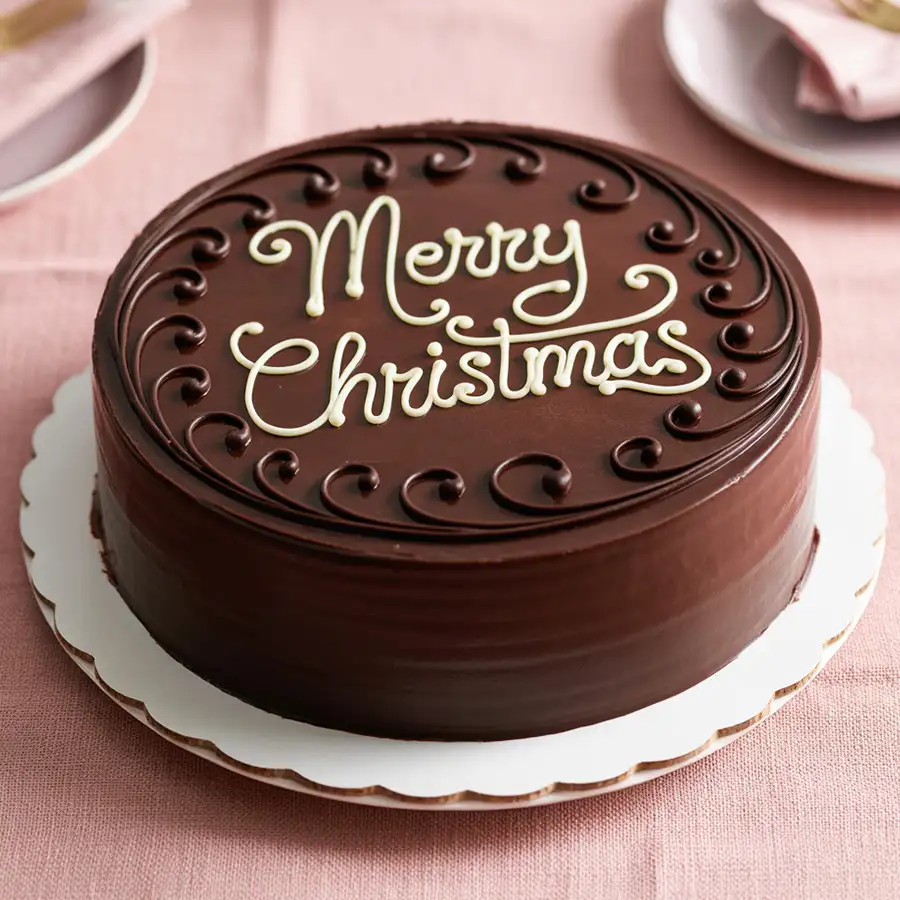 A 2.2 lb 5 Star Bakery Chocolate Cake, perfect for holiday celebrations.