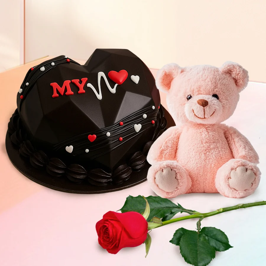 Romantic Heart Hammer Cake Set