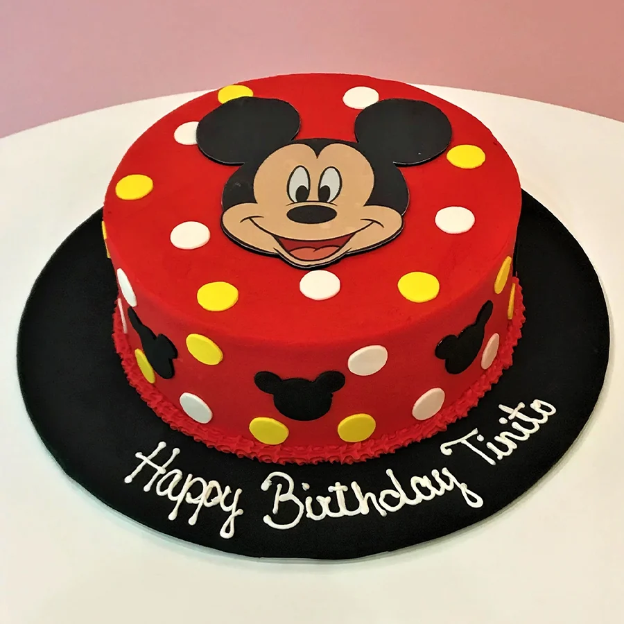 Mickey Mouse Fondant Cake Extravaganza