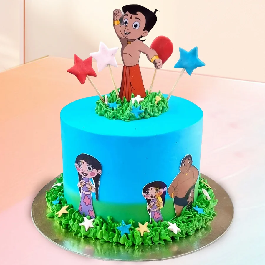Chota Bheem Special Theme Cake, 2.2 lb, perfect for celebrations.