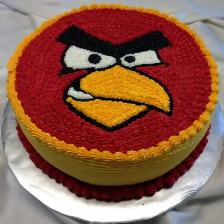 1 lb Tempting Angry Bird Cake designed for youngsters, featuring playful designs that celebrate fun and joy. Perfect for gifting and celebrations.