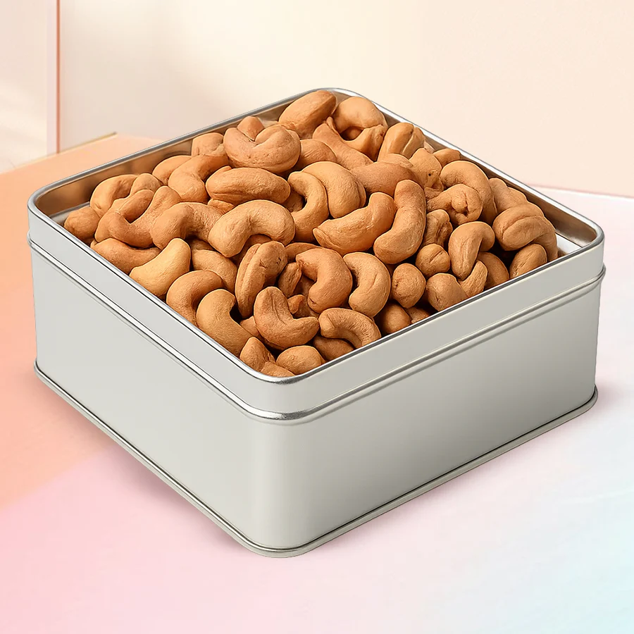 A pack of savory spiced Masala Cashews, 250 gm, perfect for gifting and celebrating moments of care and appreciation.
