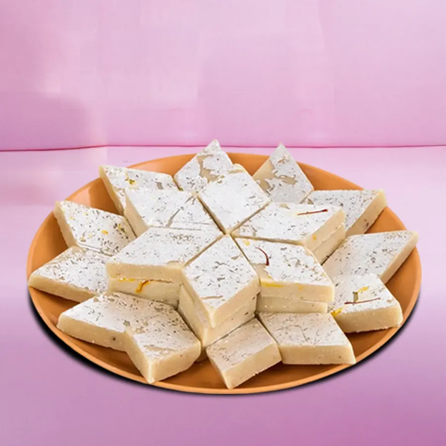 A luscious pack of Heavenly Kaju Barfi, perfect for celebrations and sharing joy with loved ones.