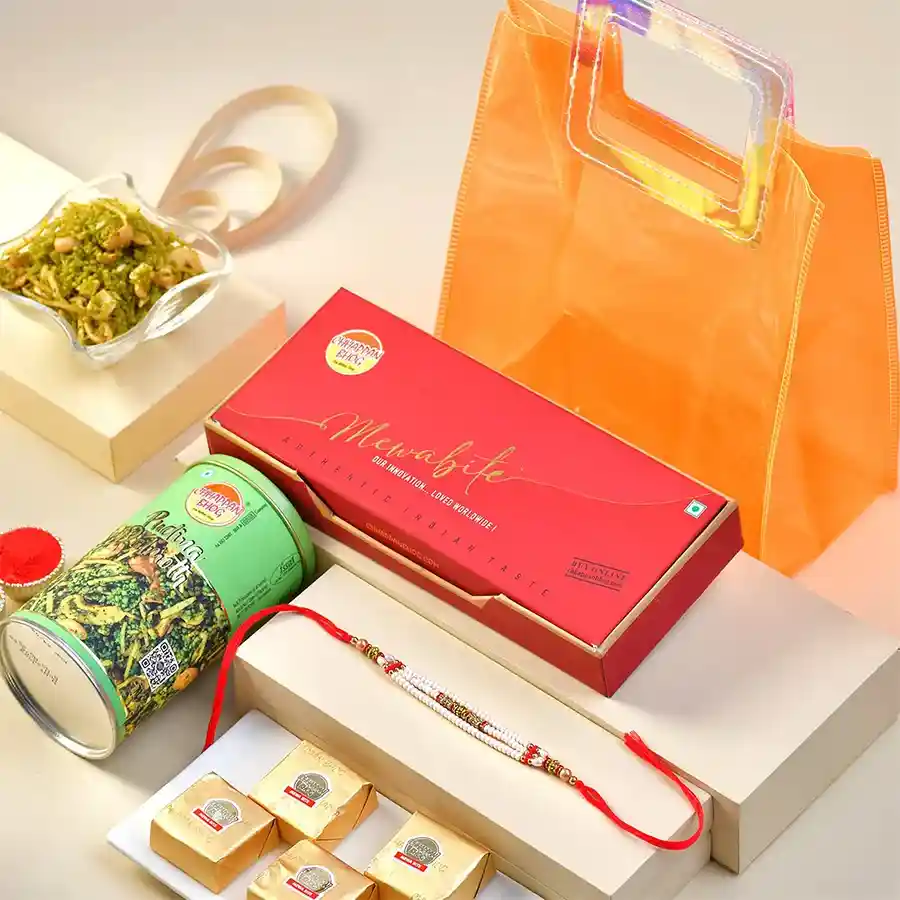 Vibrant Rakhi & Snack Gift
