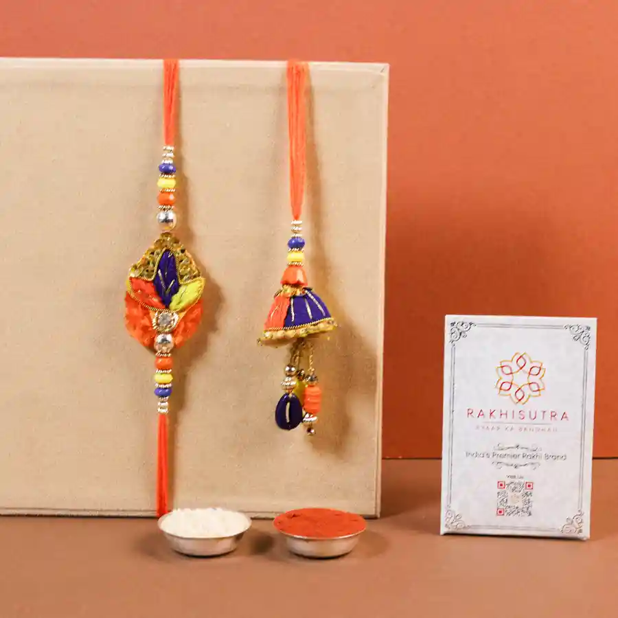Royal Bhaiya Bhabi Rakhi Set