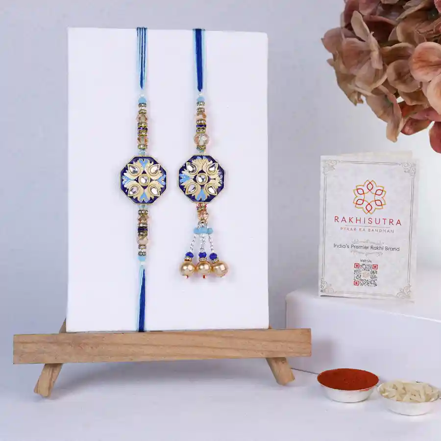 Trendy Premium Bhaiya Bhabi Rakhi Set