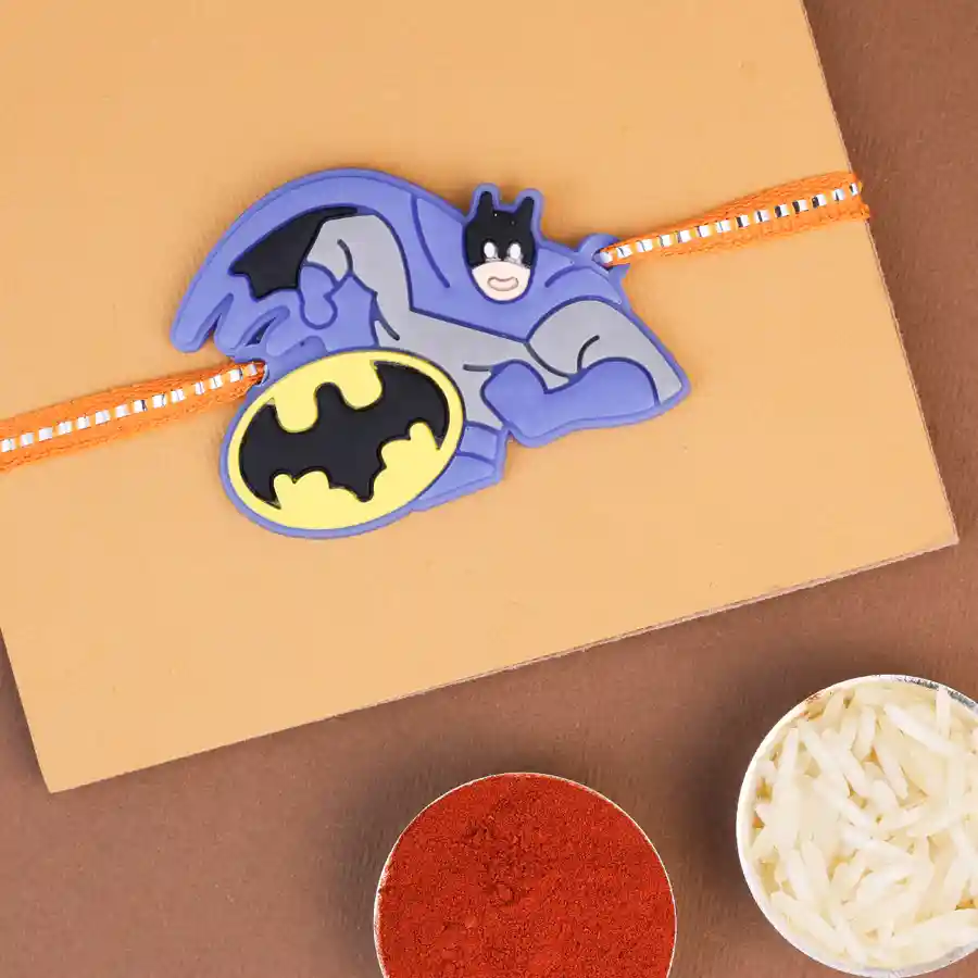Playful Batman Rakhi for Kids