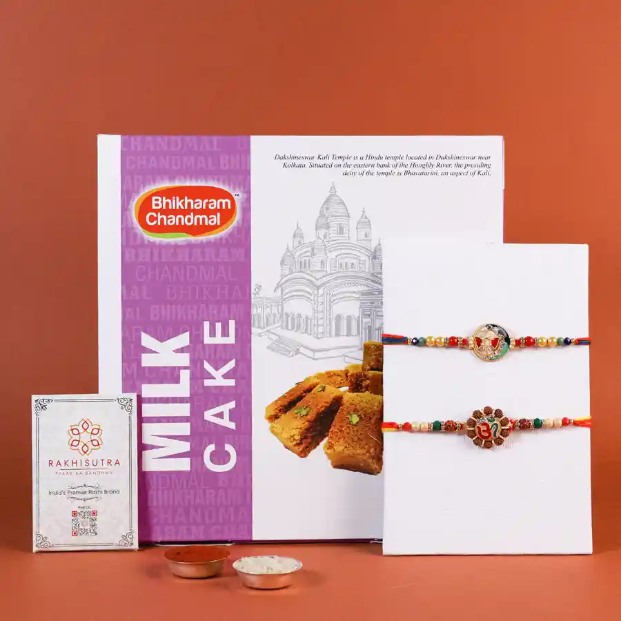 Divine Rakhi sweets hamper with Milk Cake