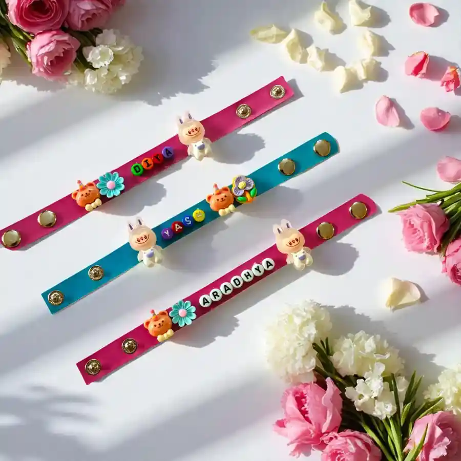 Colorful Labubu Personalized Name Bracelet