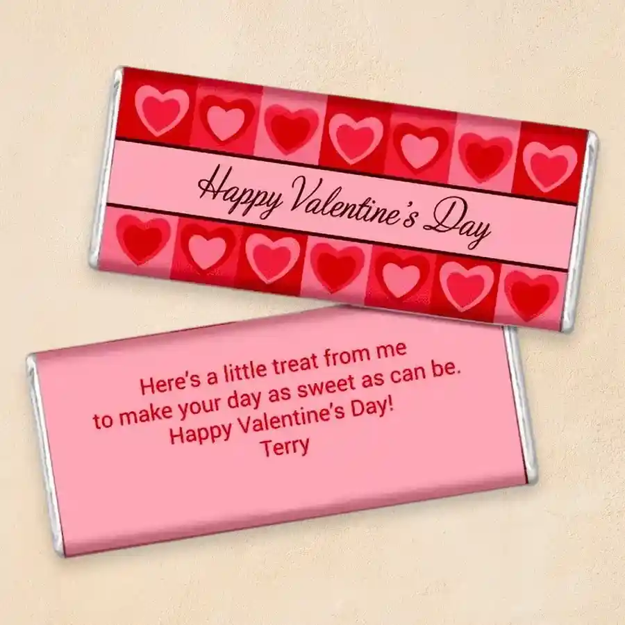 Customized Lindt Excellence Chocolate Bar for Valentine's Day