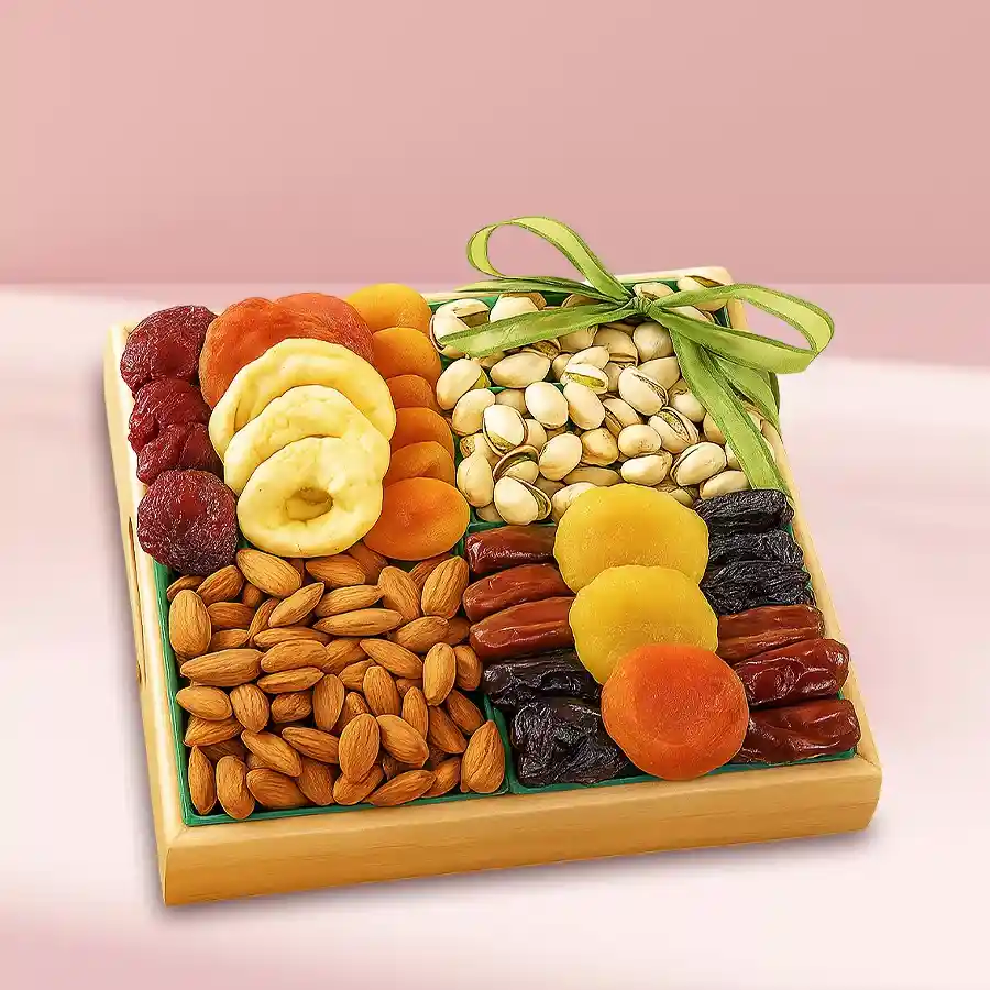 Marvelous Premium Dry Fruits Gift Tray for Bhai Dooj