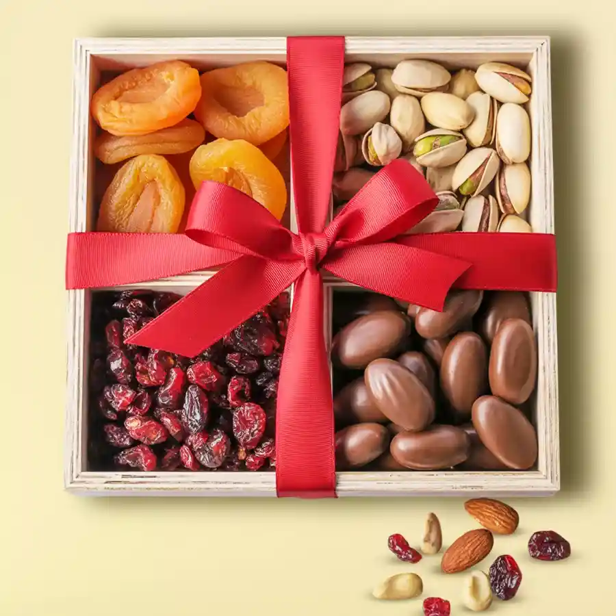 Delectable Dry Fruits Gift Tray for Mothers Day