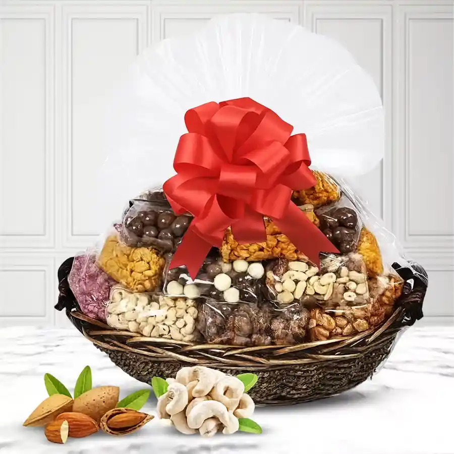 Premium Dry Fruits Gift Basket for Mothers Day