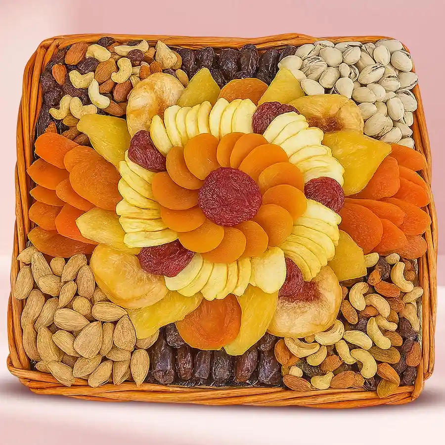Sizzling Dry Fruits Assortment in Tray for Moms Day