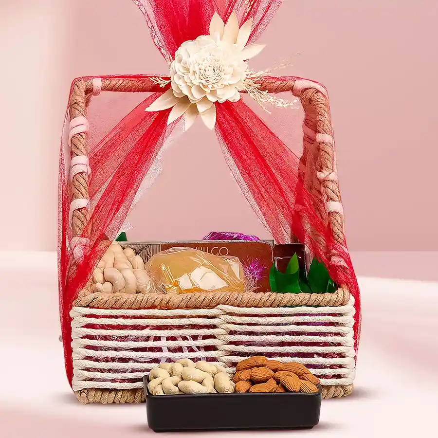 Tropical Fruit n Nut Gourmet Basket