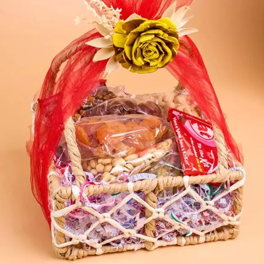 Delicious Nuts N Treats Basket