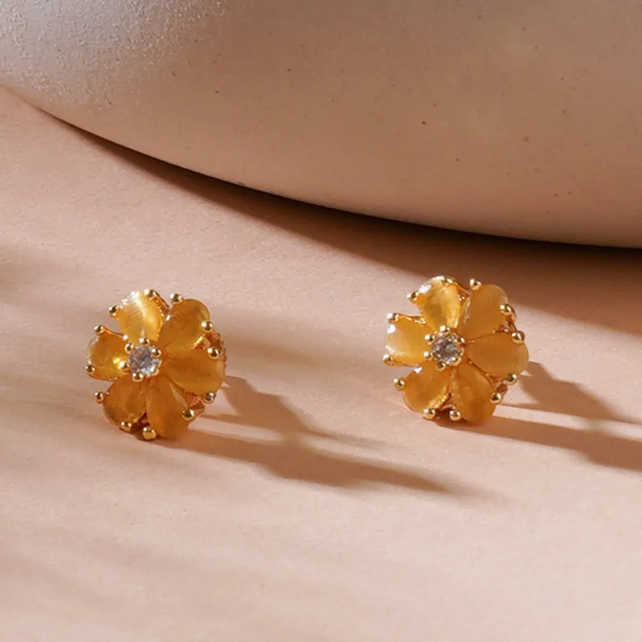 Bright Floral Delight Studs