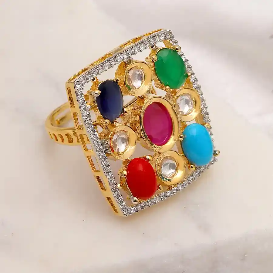 Timeless Kundan Treasure Ring
