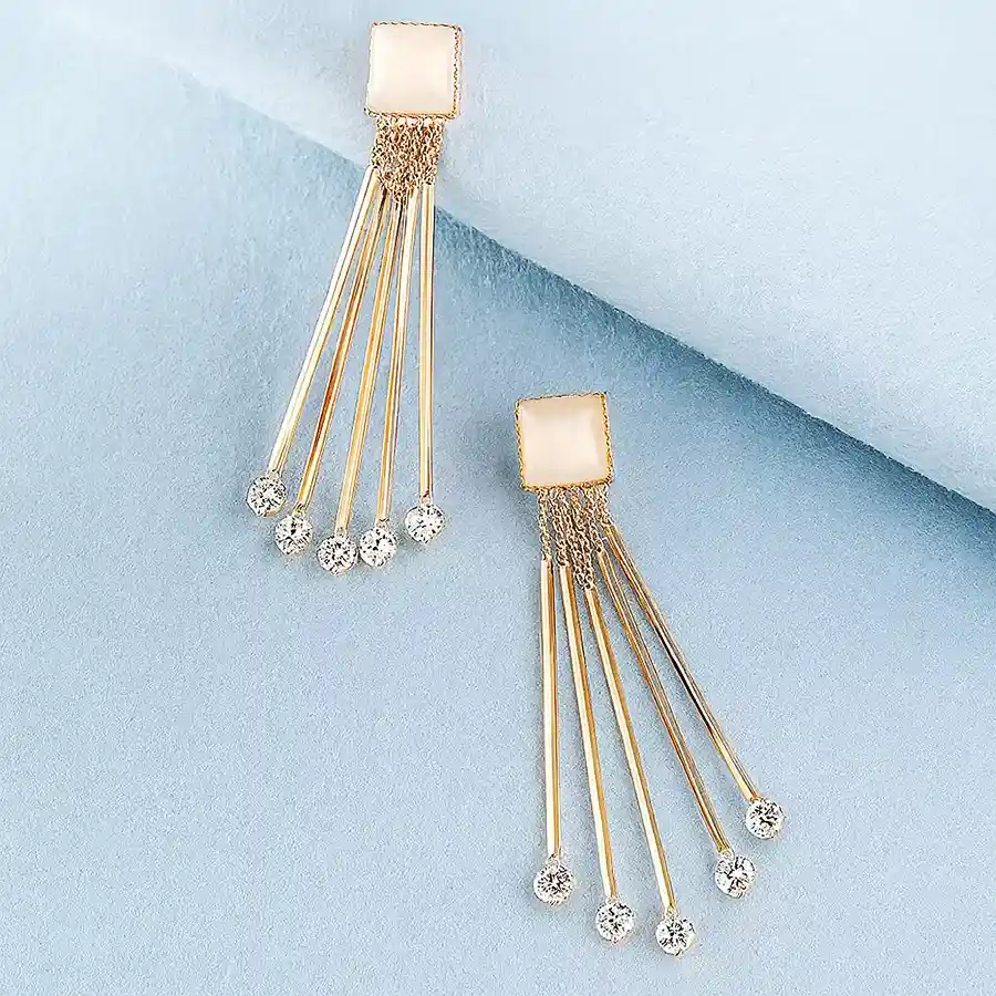 Exclusive Crystal Studded Dangler Earrings