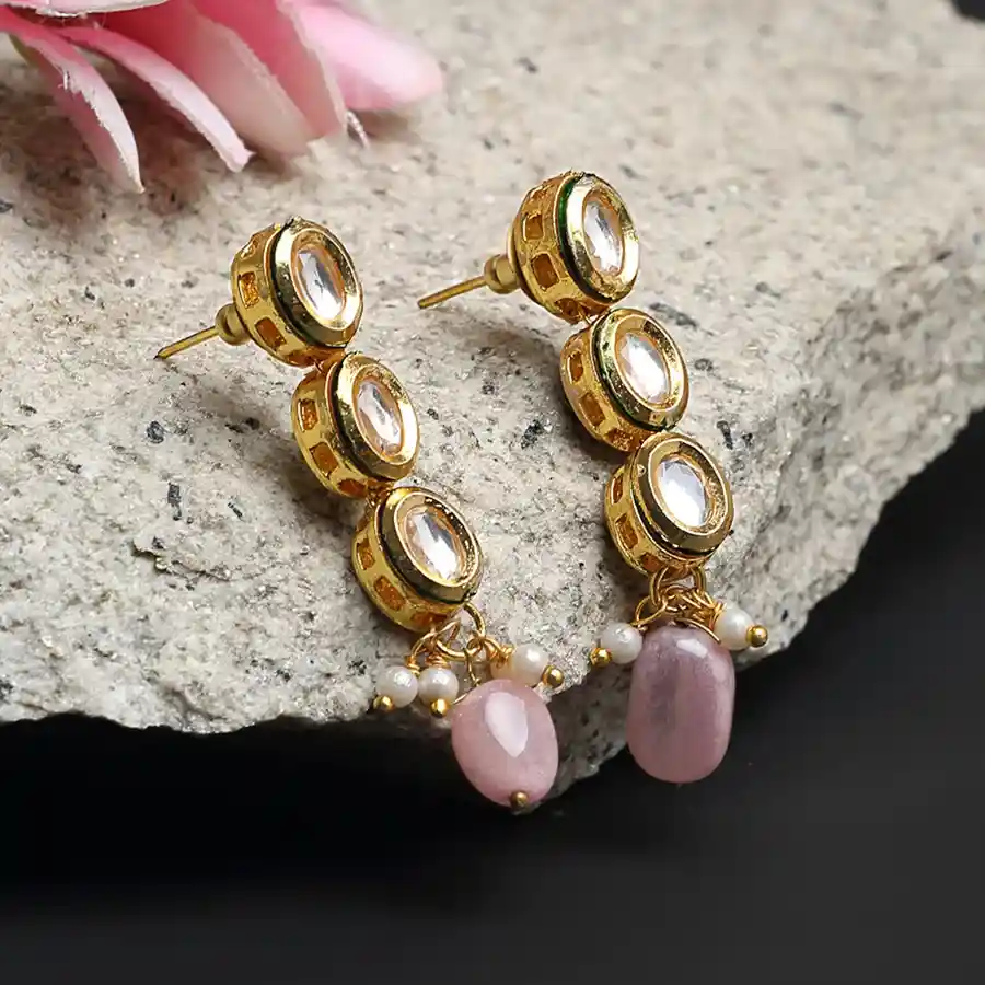 Fantastic Kundan Earrings Set