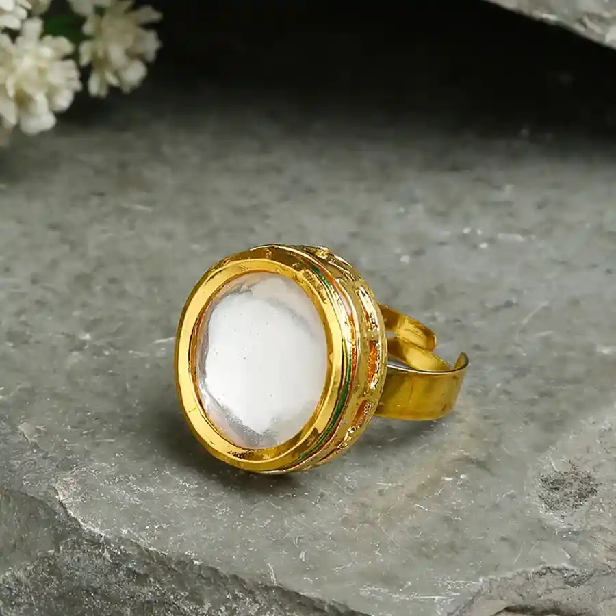 Classic Kundan Ring