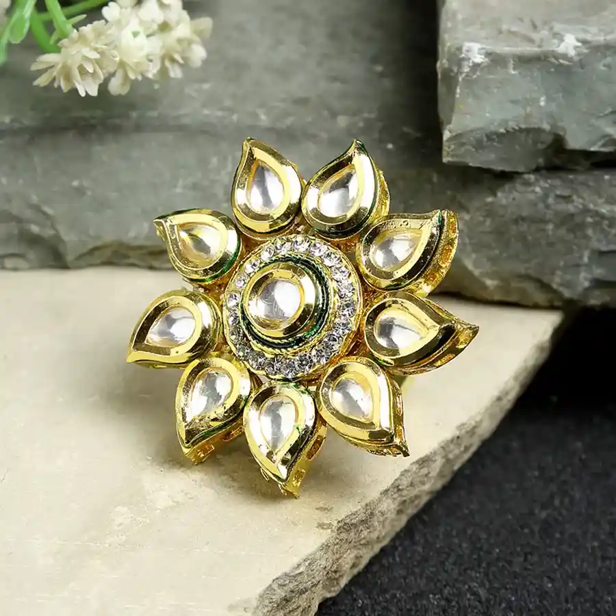 Charming Kundan Ring