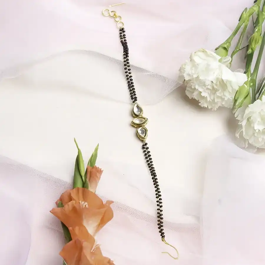 Ethereal Kundan Bracelet Mangalsutra