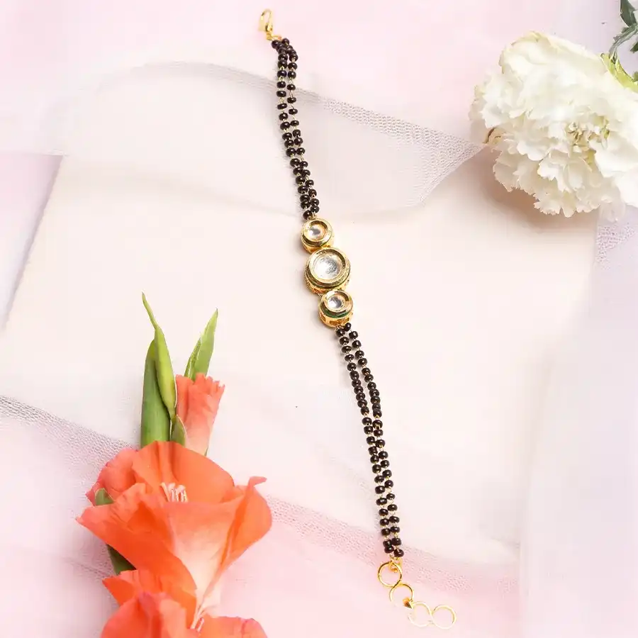 Serene Kundan Bracelet Mangalsutra